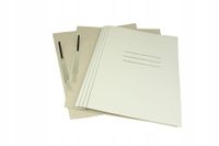 Skoroszyt z fałdą 250g/m2 teczka papierowy biały