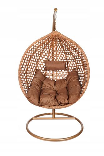 FOTEL WISZĄCY KOKON HUŚTAWKA BRĄZOWY TROPIKAL na Arena.pl