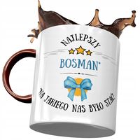 Kubek Bordowy Dla Aspiranta Najlepszy Bosman Z Nadrukiem Ze Zdjęciem