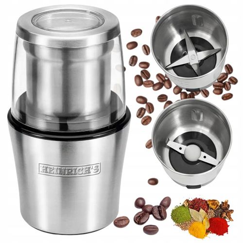 Młynek elektryczny i ROZDRABNIACZ do ziaren kawy ziół orzechów 2w1 na Arena.pl