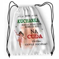 Plecak Dla Kucharki Sportowy Szkolny Worek Torba Z Nadrukiem Ze Zdjęciem