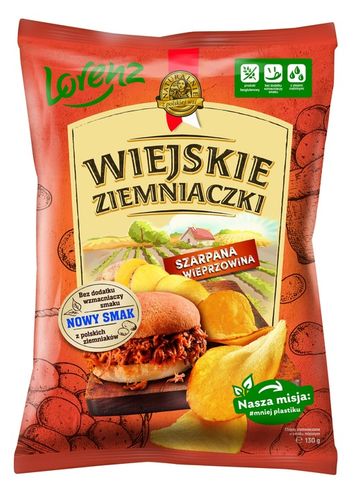 Zestaw Chipsy Wiejskie Ziemniaczki MIX 6+1 Gratis (7x130g) na Arena.pl