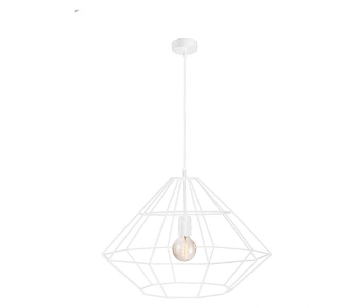 Lampa wisząca 1xE27 KIRA WHITE zdjęcie 1