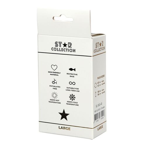 Star Collection - Purple Silicone Anal Plug L - Light Blue Stone na Arena.pl
