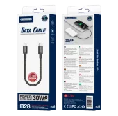 jellico kabel b28 usb-c - lightning pd 30w 0.3m czarny