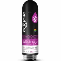 excite lube anal 200 ml - wodny żel intymny o aromacie truskawki