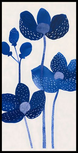 Plakat 50x100cm Nocne Kwiaty na Arena.pl