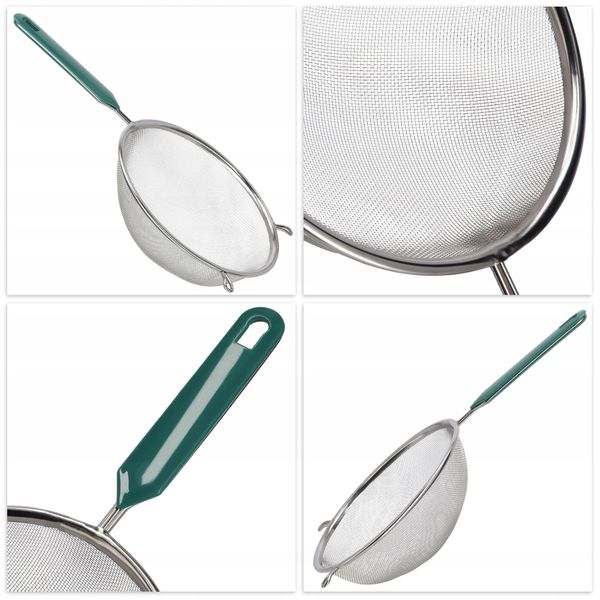 SITKO PRZESIEWACZ MĄKI KUCHENNE NIERDZEWNE 20 cm zdjęcie 2