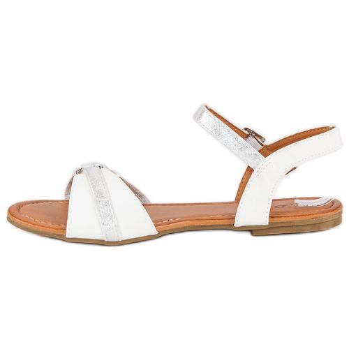 Białe sandały płaskie r.41 na Arena.pl