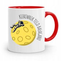 Kubek Czerwony Dla Szefa Kierownik Tego Bałaganu Z Nadrukiem Ze Zdjęciem