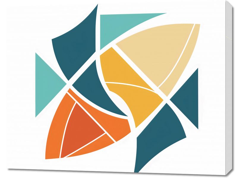 Obraz 90x70cm Geometria Wiatru zdjęcie 1