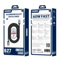 jellico kabel b27 usb-c - usb-c pd 60w 1m czarny