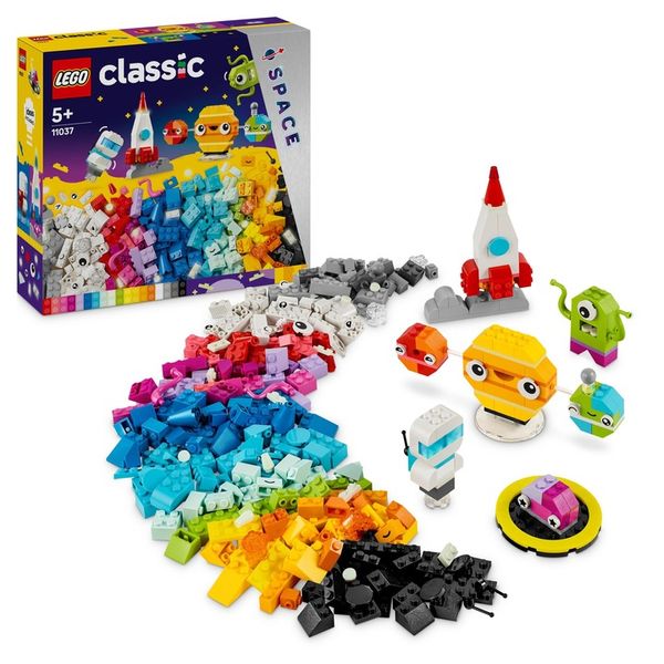 LEGO Classic Kosmos 11037 Kreatywne Planety Układ Słoneczny Świecące klocki zdjęcie 3