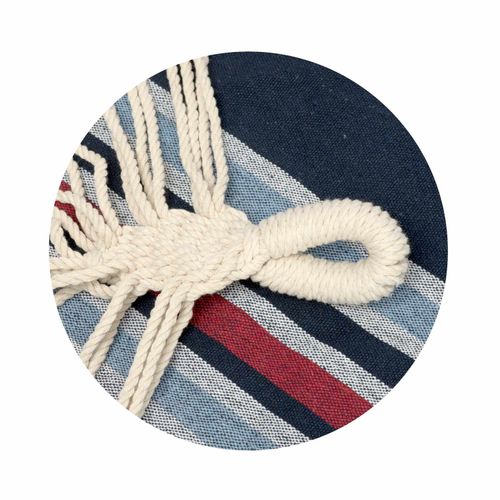 Hamak ogrodowy Malaga Double niebiesko-czerwony Sofotel na Arena.pl