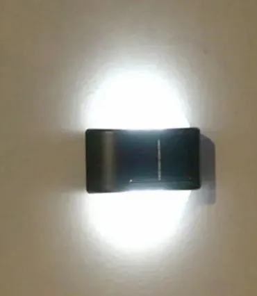 2 x lampa solarna kinkiet 6 led dekoracja ogrodu tarasu balkonu 2szt P-120 zdjęcie 7