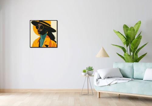 Plakat 60x60cm Żółta Stylowość na Arena.pl