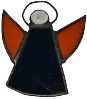 Anioł aniołek szkło witrażowe zawieszka dekoracja prezent