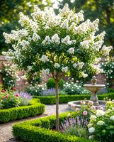 LAGERSTROEMIA na pniu biała - kremowa bez południa - sadzonki 60 / 80 cm