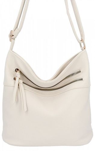 Herisson - torebka worek dwa zamki skóra ekologiczna beżowy 1052L2073 na Arena.pl