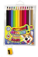ASTRA Kredki ołówkowe Jumbo 12 kolorów - Kolorowa zabawa w szkolnej torbie