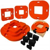 ZESTAW SZABLONÓW DO FREZOWANIA NAROŻNIKÓW R5-R50 FREZARKĄ