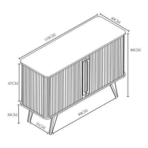 Komoda bambusowa niebieska do salonu sypialni na Arena.pl