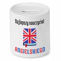 Skarbonka Na Dzień Nauczyciela Angielskiego Z Nadrukiem Ze Zdjęciem