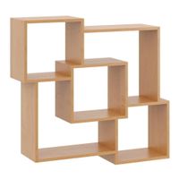 Półka wisząca, dekoracyjna, Hanna, 98x18x90 cm, olcha, mat | TYLETEGOTU