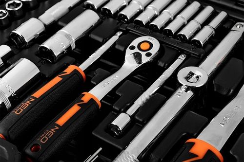 NEO 10-066 ZESTAW KLUCZE NASADOWE NASADKI TORX 1/4" 1/2" walizka 110el XXXL na Arena.pl