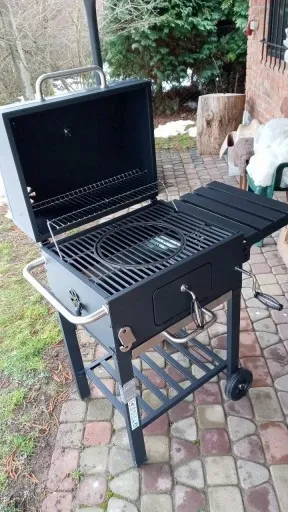 GRILL WĘGLOWY ŻELIWNY RUSZT Landmann OGRODOWY DUŻY zdjęcie 14