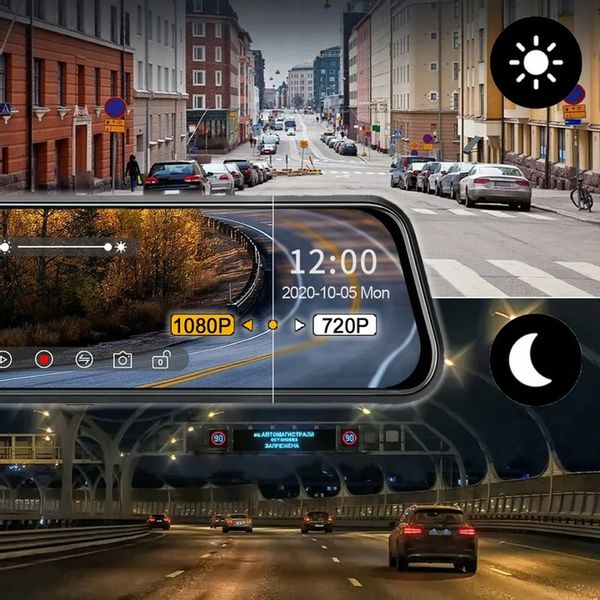 KAMERA SAMOCHODOWA WIDEO REJESTRATOR JAZDY W LUSTERKU WIDEOREJESTRATOR M PL zdjęcie 7