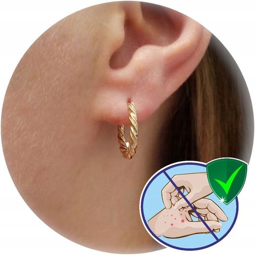 Złote kolczyki codzienne kółka skręcane dla kobiety pozłacane na prezent na Arena.pl