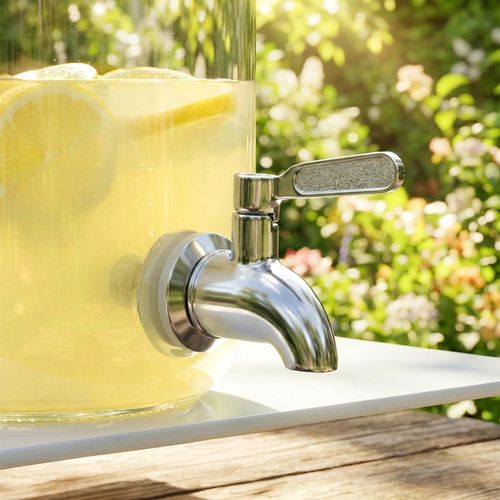 Kranik do słoja na napoje stalowy na Arena.pl