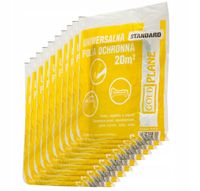 FOLIA MALARSKA 4X5M GRUBA PLANDEKA OCHRONNA 10SZT