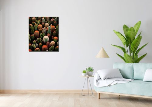 Obraz 60x70cm Ogród Kaktusów na Arena.pl