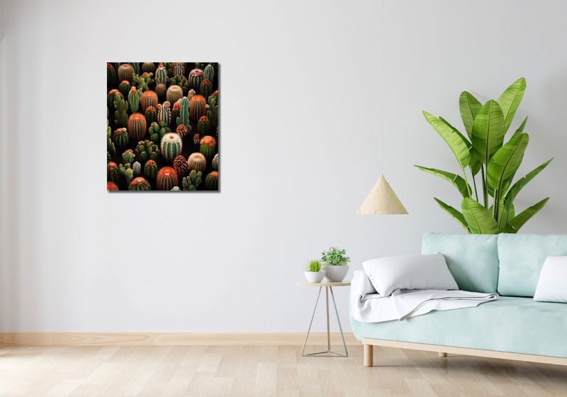 Obraz 60x70cm Ogród Kaktusów zdjęcie 2