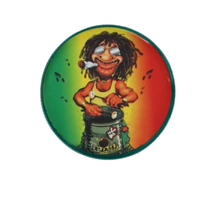 Grinder Młynek do Tytoniu „Rasta Chill” – uśmiechnięty rastaman z blantem na Arena.pl