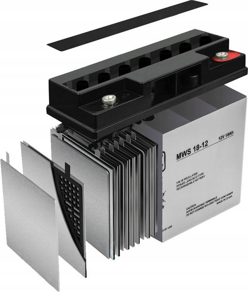 AKUMULATOR BEZOBSŁUGOWY MWS CENTRALA UPS 12V 18Ah zdjęcie 10