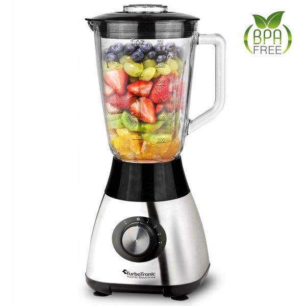 BLENDER KIELICHOWY SZKLANY DO KOKTAJLI TURBO GO MAX 1200W KRUSZY LÓD zdjęcie 3