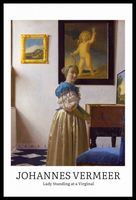 Plakat 40x60cm Design Lady Standing, Vermeer Vintage do Salonu