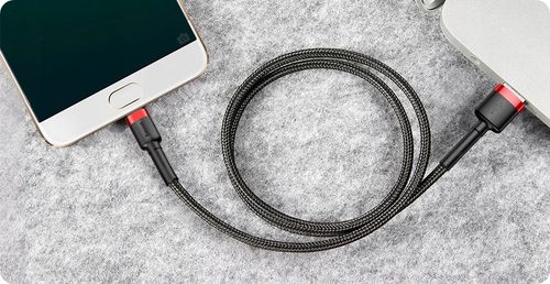 Kabel USB do Micro USB Baseus Cafule 1.5A 2m (czerwono-czarny) na Arena.pl