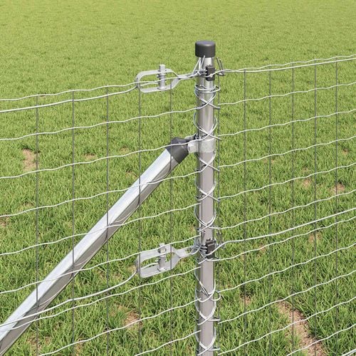 Ogrodzenie z słupkami Srebrny 0.4 x 25 m Stal na Arena.pl