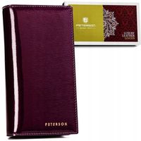 Portfel damski skórzany na prezent PETERSON skóra naturalna ochrona RFID