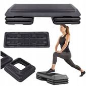 STEP DO ĆWICZEŃ FITNESS AEROBIKU 3 STOPNIE PODEST MODUŁOWY STEPPER 350kg
