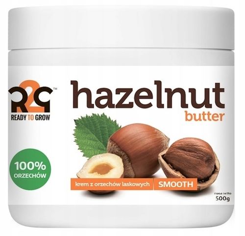 R2G Masło z Orzechów Laskowych 100% Orzechy Laskowe Smooth Gładkie 500g na Arena.pl