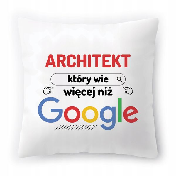 Poduszka Dla Architekta Na Urodziny Prezent Z Nadrukiem Ze Zdjęciem zdjęcie 1