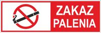 Naklejka ZAKAZ PALENIA PAPIEROSÓW e-papierosów bhp