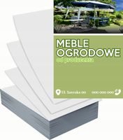 Ulotki A6 reklamowe firmowe 1000 szt projekt w cenie MEBLE OGRODOWE