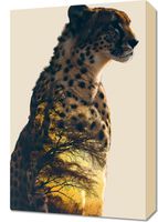 Obraz 40x60cm Gepard Duch Sawanny