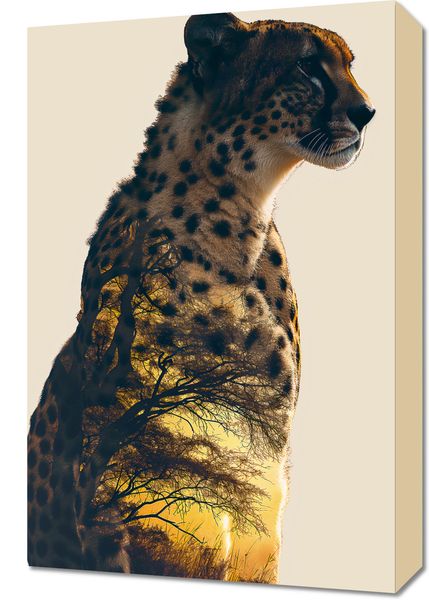 Obraz 40x60cm Gepard Duch Sawanny zdjęcie 1